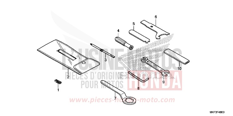 OUTILS de CBR1000RR SP SP1 SP2 GRAND PRIX RED (R380X) 2018